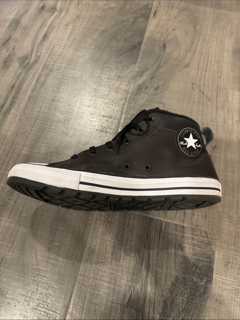 Converse Chuck Taylor Men’s Dark Brown Leather - Picture 3 of 8